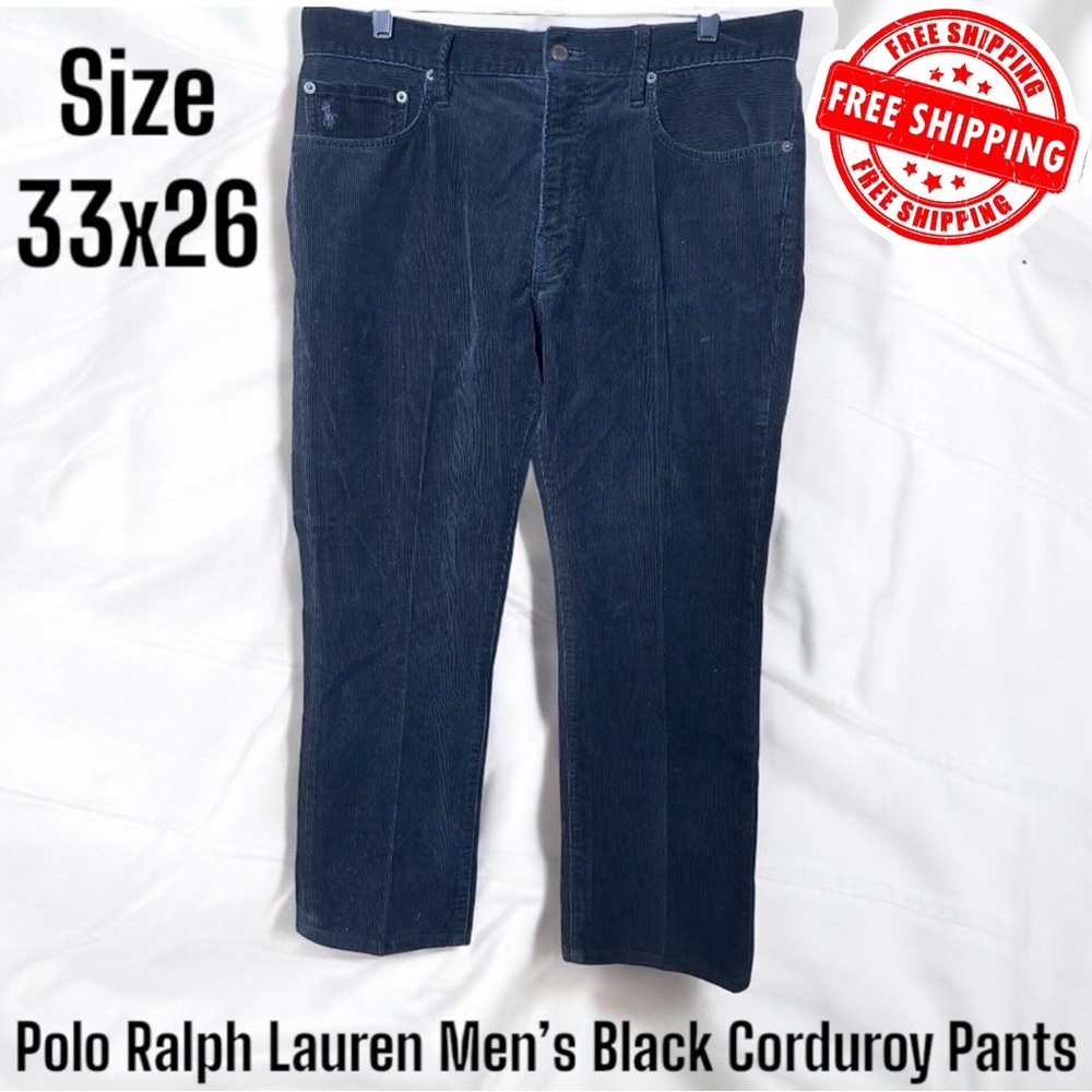 Polo Ralph Lauren Brown Corduroy Pants Mens 33x26 Length Altered FREE SHIPPING!